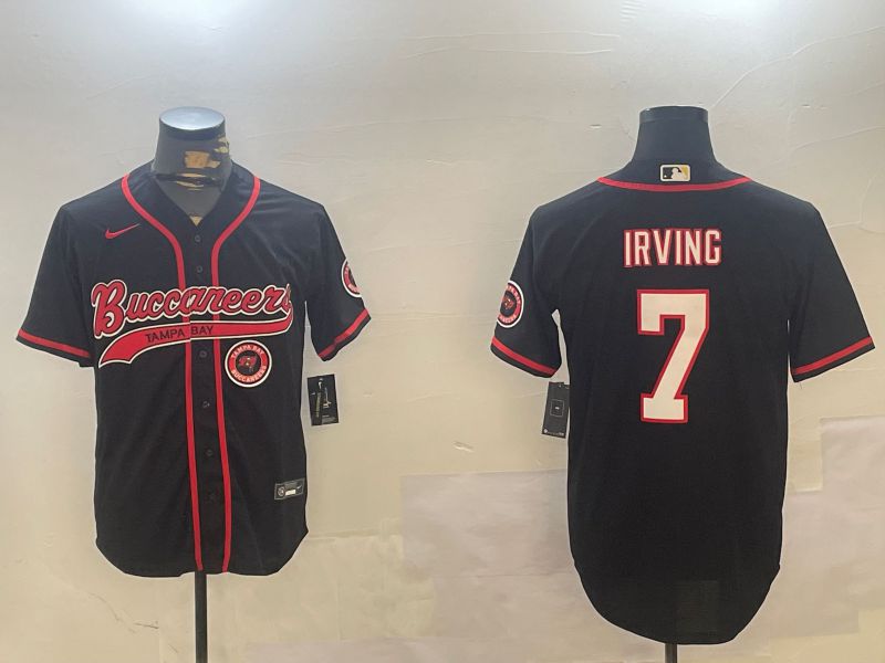 Men Tampa Bay Buccaneers #7 Irving Black Joint Name 2024 Nike Limited NFL Jersey style 3->tampa bay buccaneers->NFL Jersey